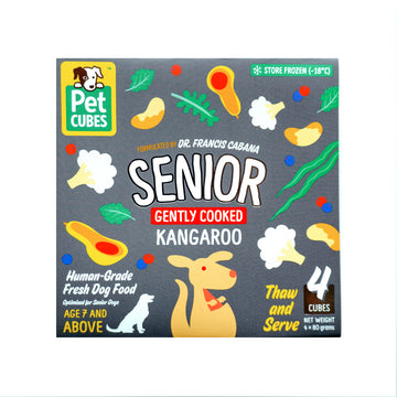 PetCubes Senior Frozen Dog Food Kangaroo 2.24 KG