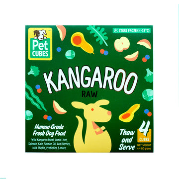 PetCubes Raw Frozen Dog Food Kangaroo 2.24 KG