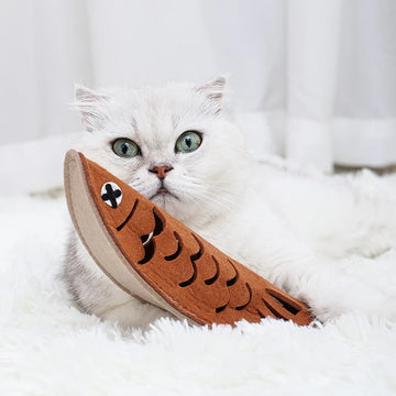 Roast Fish Snuffle Interactive Felt Toy
