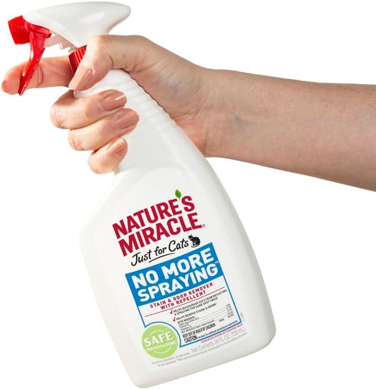 Nature's Miracle Cat No More Spraying Stain & Odor Remover with Repellent 24oz