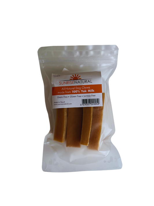Sunrise Natural Dehydrated Yak Milk Dog Chew Treats | 3 sizes