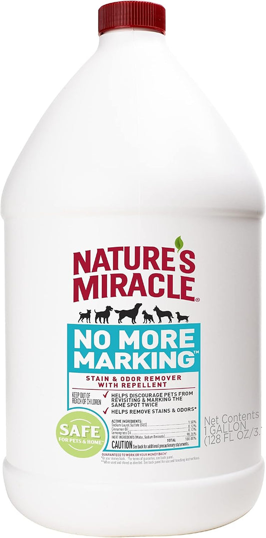Nature's Miracle Dog No More Marking Stain & Odor Remover with Repellent 24oz | 1 Gallon