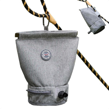 Poop Bag Carrier - Grey/ Black