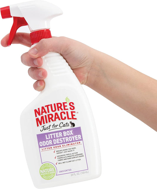 Nature's Miracle Cat Just for Cats Litter Box Odor Destroyer 24oz