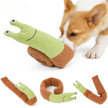 Snail Snuffle Interactive Roll-Up Plush Toy