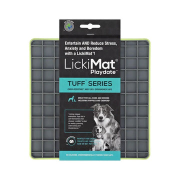 LickiMat Playdate Tuff Edition - Perfect For Puppies And Toy Destroyers Including Cats