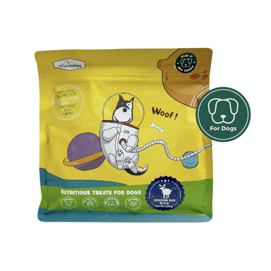 aTwoValley Air-Dried Venison Ear for Dogs 40g | 190g