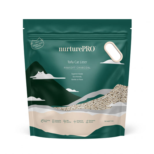 Nurture Pro Pawsoft Tofu Cat Litter Charcoal | Green Tea | Corn | Soya 7L