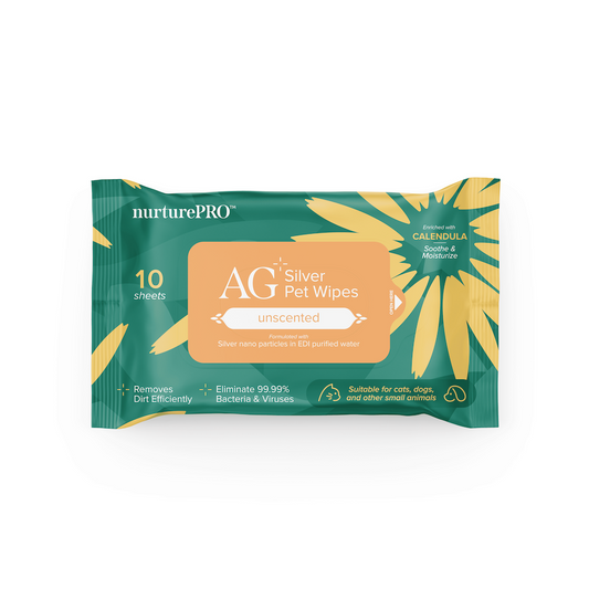 Nurture Pro AG Silver Pet Wipes - 6 Scents