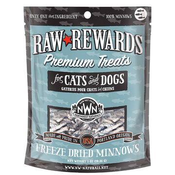 Northwest Naturals Dogs & Cats Raw Rewards Minnows Premium Treats 1oz
