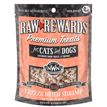 Northwest Naturals Dogs & Cats Raw Rewards Shrimp Premium Treats 1oz