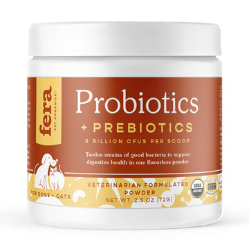 Fera Pets Organic Probiotics with Prebiotics for Dogs & Cats 2.5oz