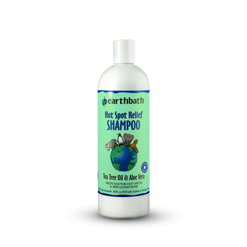 Earthbath Hot Spot Relief - Tea Tree Oil & Aloe Vera Shampoo 16oz (472ml)