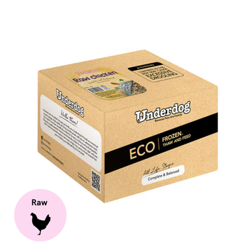 Underdog Raw Chicken Complete & Balanced Eco Pack Frozen Dog Food 3kg (20 x 150g)