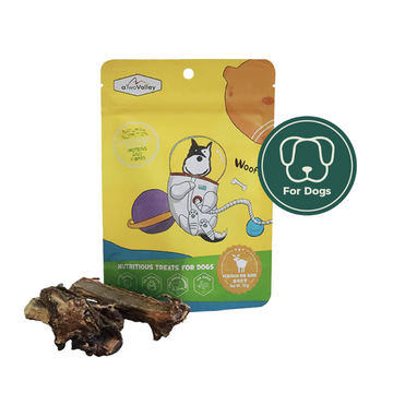 aTwoValley Air-Dried Venison Rib Bone for Dogs 50g | 250g