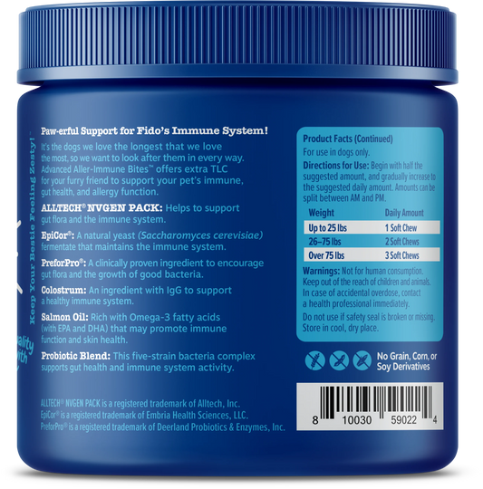 Zesty Paws Senior Advanced Allergy Immune Salmon 90 soft chews