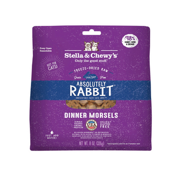 Stella & Chewy's Cat Freeze Dried Dinner Morsels - Absolutely Rabbit 8oz