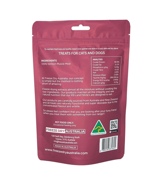 Freeze Dry Australia Treats Venison Cookie 100g - Cat & Dog