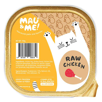 Mau&Me Raw Chicken Fresh Frozen Cat Food 150g