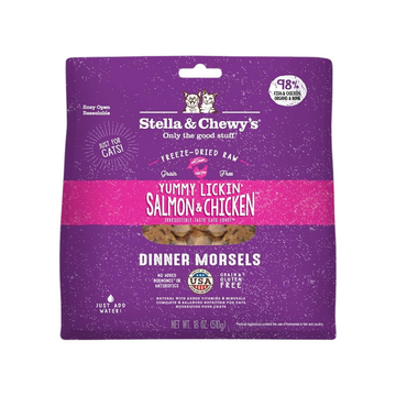 Stella & Chewy's Cat Freeze Dried Dinner Morsels - Yummy Lickin' Salmon & Chicken 8oz | 18oz