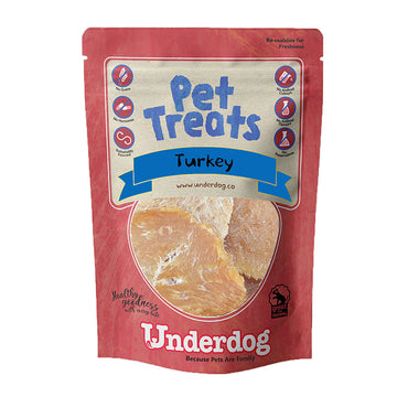 Underdog Turkey Dog Treats 80g