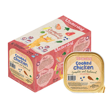 Underdog Cooked Chicken Complete & Balanced Frozen Dog Food 1.2kg (8 x 150g)