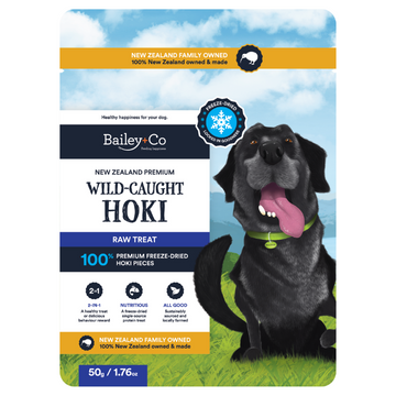 Bailey+Co New Zealand Freeze Dried Raw Dog Treat (Wild-Caught Hoki) 50g