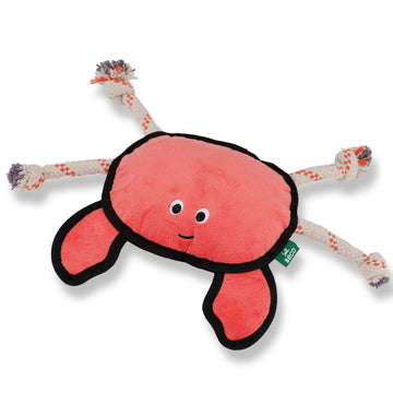 Beco Rough & Tough Recycled Dog Toy, Crab