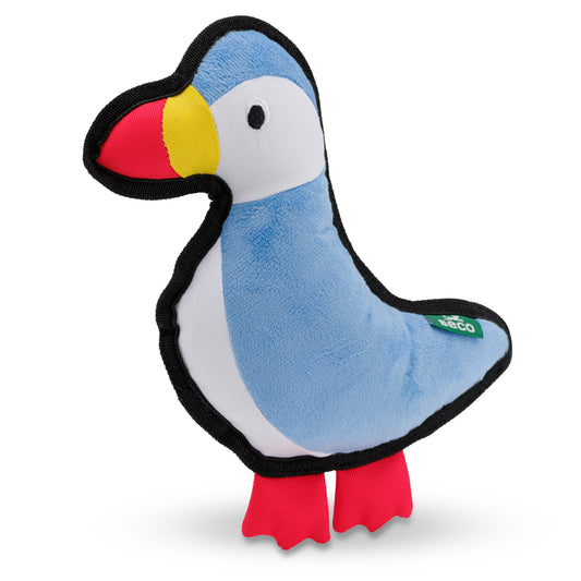 Beco Rough & Tough Recycled Dog Toy, Puffin