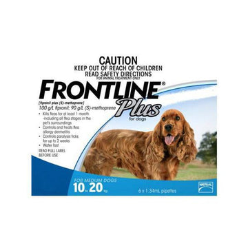 Frontline Plus Spot-On for Dogs 10 - 20kg 3pc