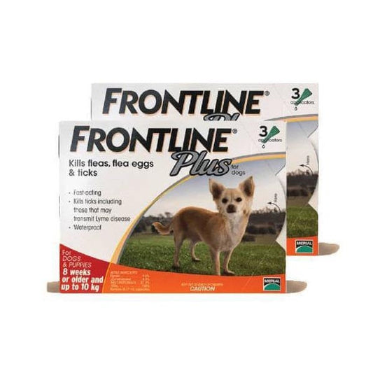 Frontline Plus Spot-On for Dogs Up to 10kg 3pc