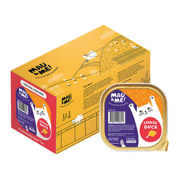Mau&Me Cooked Duck Fresh Frozen Cat Food 1.2kg (8 x 150g)