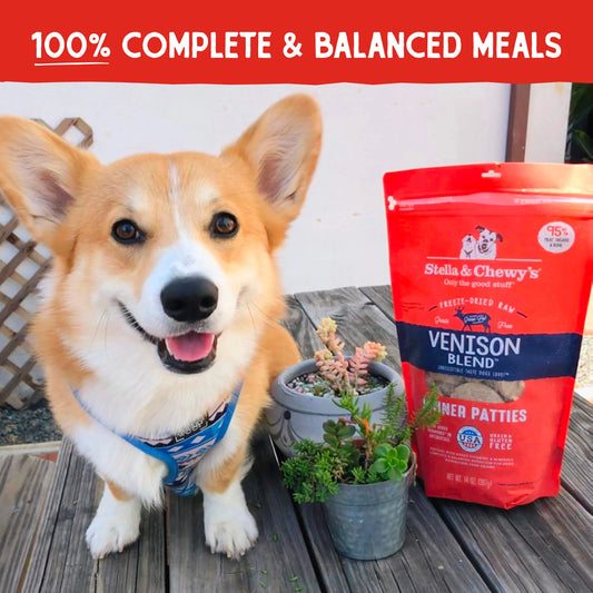 Stella & Chewy's Dog Freeze Dried Dinner Patties - Venison Blend 14oz