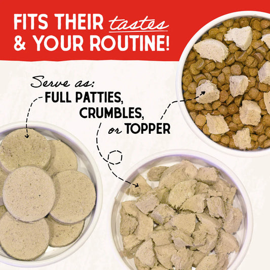 Stella & Chewy's Dog Freeze Dried Dinner Patties - Duck, Duck, Goose 14oz | 25oz