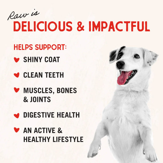 Stella & Chewy's Dog Freeze-Dried Dinner Patties - Remarkable Red Meat Beef, Goat & Lamb 14oz