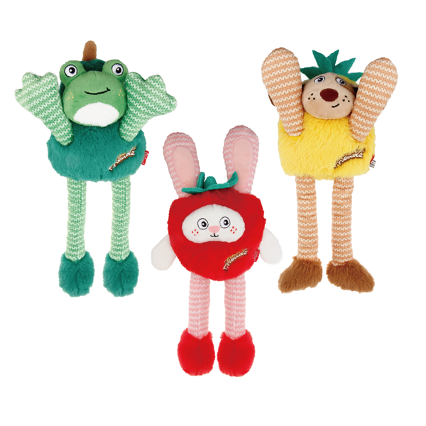 Gigwi Plush Toy Friendz Series Rabbit Strawberry | Dog Pineapple | Frog Pea