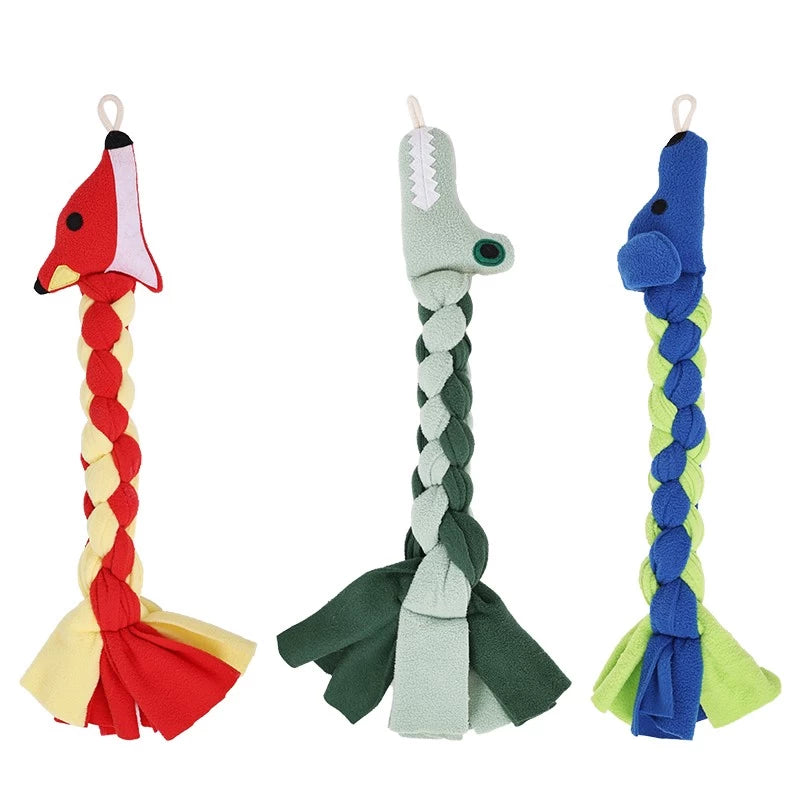 Nylon Braided Tug Interactive Pet Toy