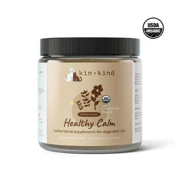 Kin+Kind Dog & Cat Supplement Healthy Calm 4oz | 8oz