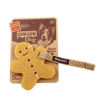 Gigwi Gum Gum Dog Toy with Hemp Strap Biscuit | Cheese | Elephant | Star