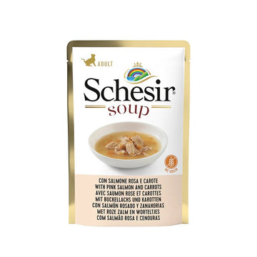 Schesir Wild Pink Salmon and Carrot Soup For Cats 85g