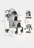 Beberoad Pet Stroller - T1 (Double-Deck) dimensions