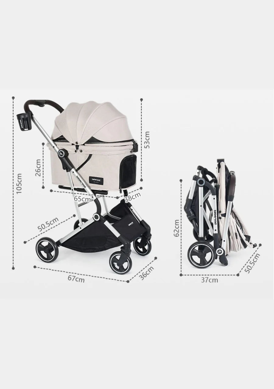 Beberoad T4 Pet Stroller _  Dimensions