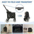 Beberoad X1 pet stroller_fold and transport