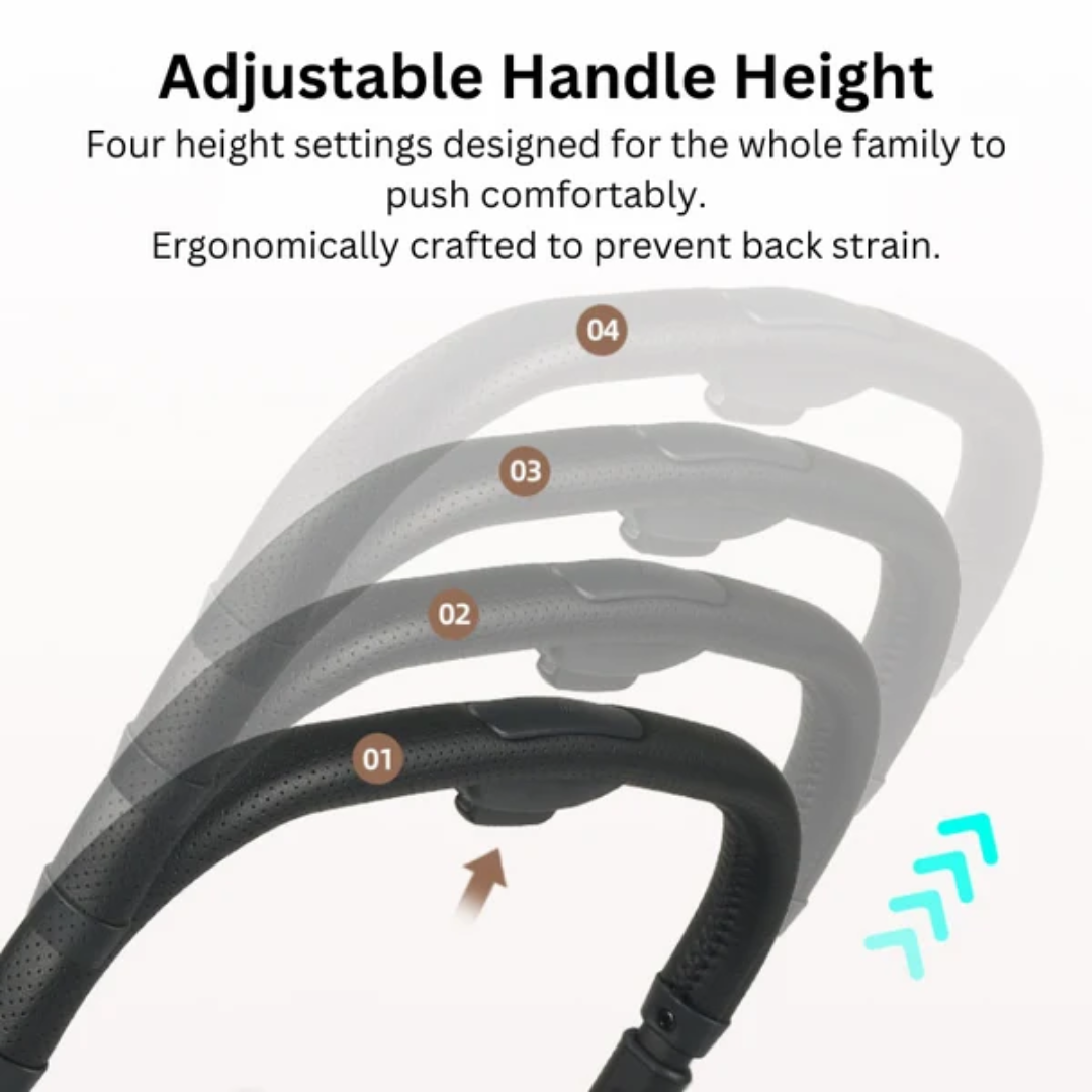 Beberoad_X5_Pet_Stroller_Adjustable_Handle_Height