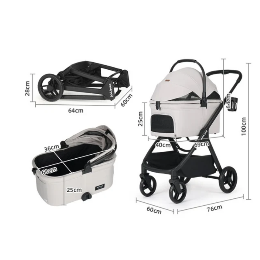 Beberoad_X5_Pet_Stroller_Dimension