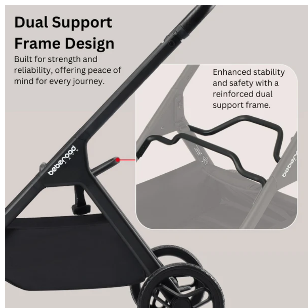 Beberoad_X5_Pet_stroller_Dual_Support_Frame_Design