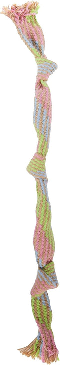 Beco Hemp Squeaky Rope dog toy, large, natural hemp fibre with squeaker top view
