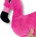 Beco recycled plush giraffe soft dog toy with squeaker closed up