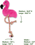 Beco recycled plush giraffe soft dog toy with squeaker with dimension