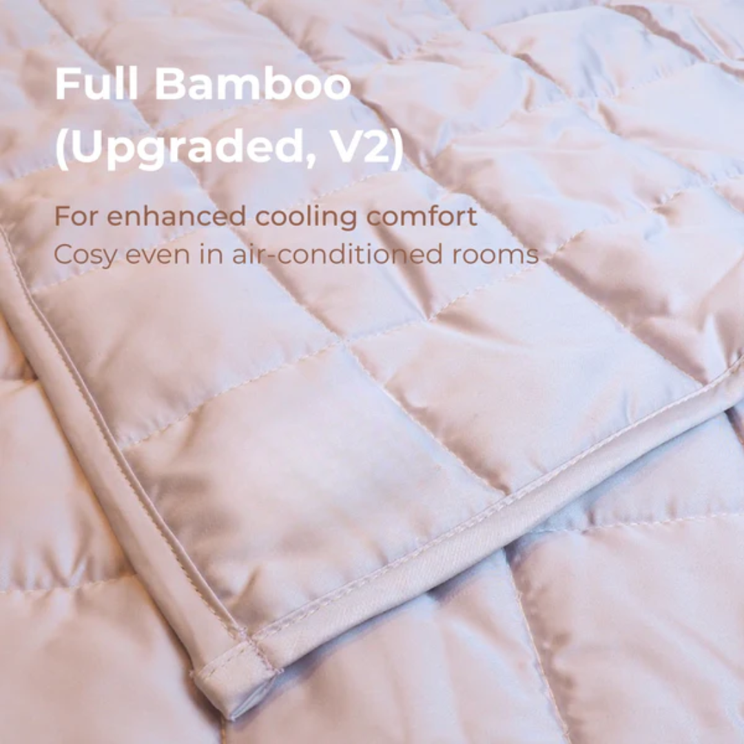 Close up on Aurea Weighted Calming Blanket